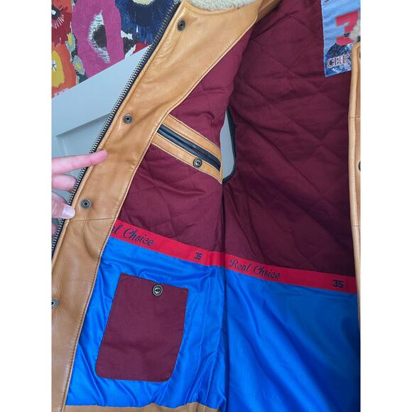 Chevignon mens down filled leather vest - Picture 4 of 9